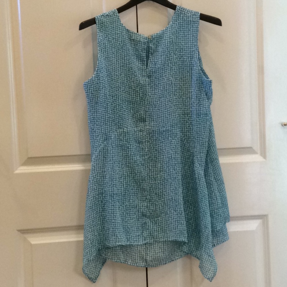 Women’s Fever Tank Top Teal and White Small New - Picture 2 of 5